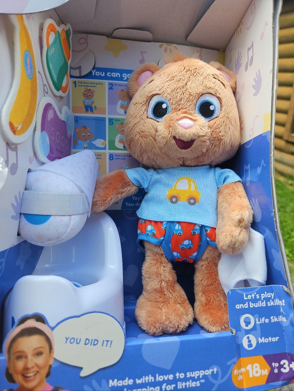 NEW Ms Rachel Potty Time With Bean Plush Set Bear W/ Accessories - Picture 3 of 6